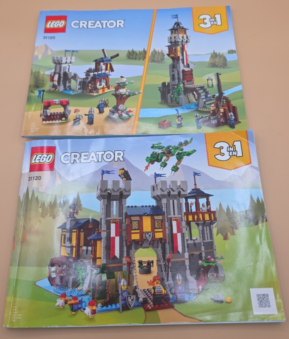 LEGO Creator 3 in 1 Medieval Castle 31120 Manuals Only No Bricks